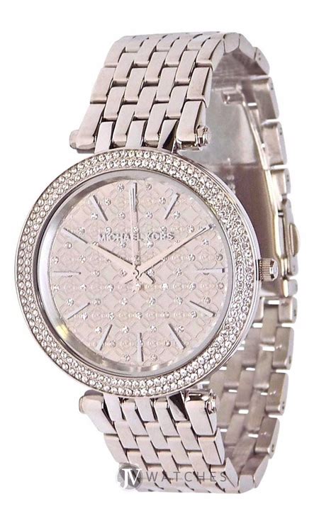 silver michael kors watch women'